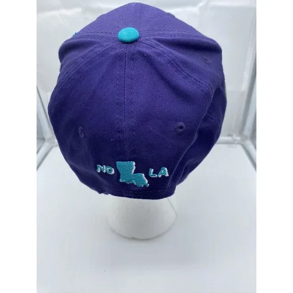 Super Bowl XLVII Snapback Hat Cap Purple Teal NFL New Orleans New Era 9Fifty - Picture 3 of 9